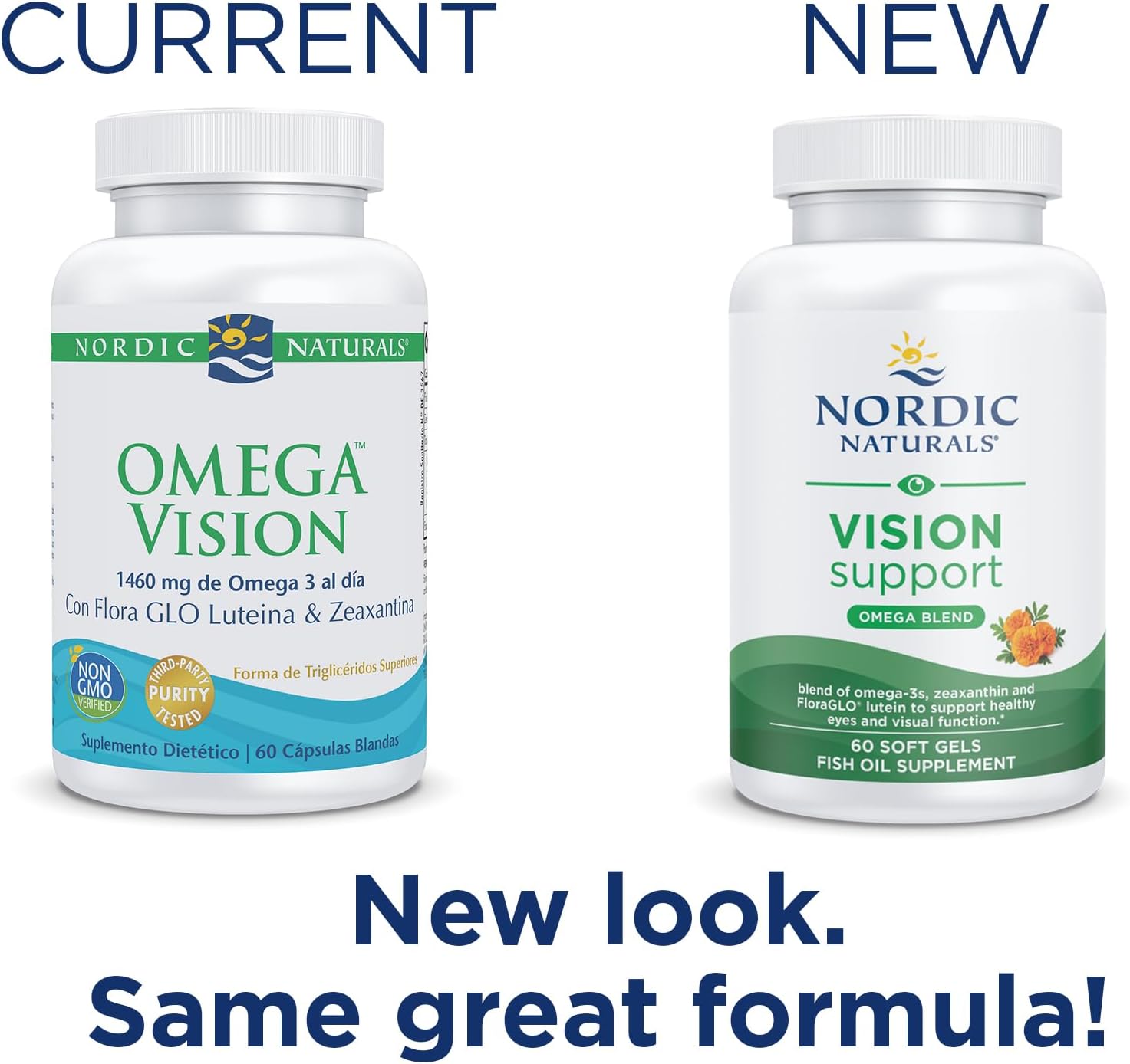 Nordic Naturals Omega Vision, Lemon - 60 Soft Gels - with Zeaxanthin and FloraGLO Lutein, for Healthy Eyes and Vision - 30 servings : Health & Household