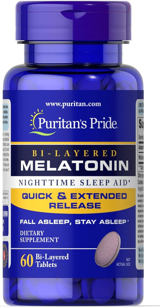 Puritan's Pride Bi-Layered Melatonin 5 mg