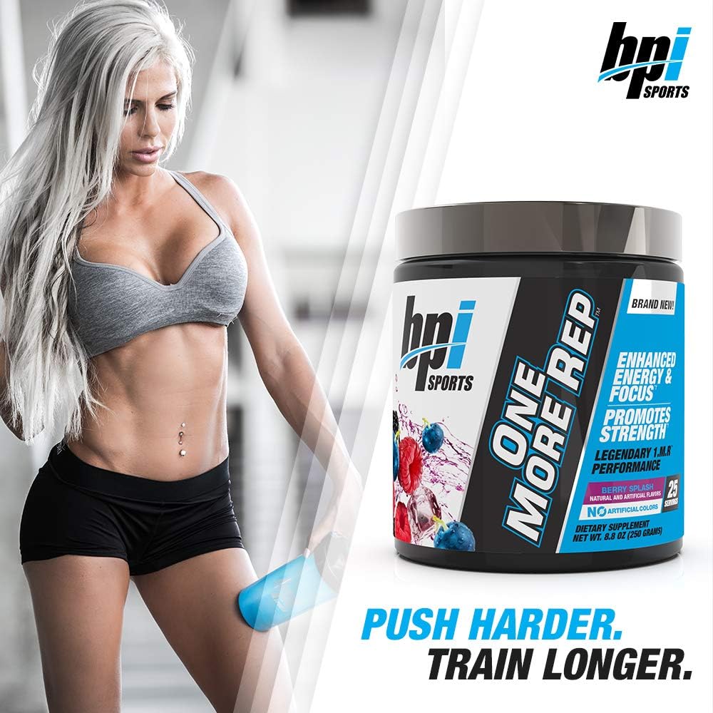 BPI Sports One More Rep Pre-Workout Powder - Increase Energy and Stami