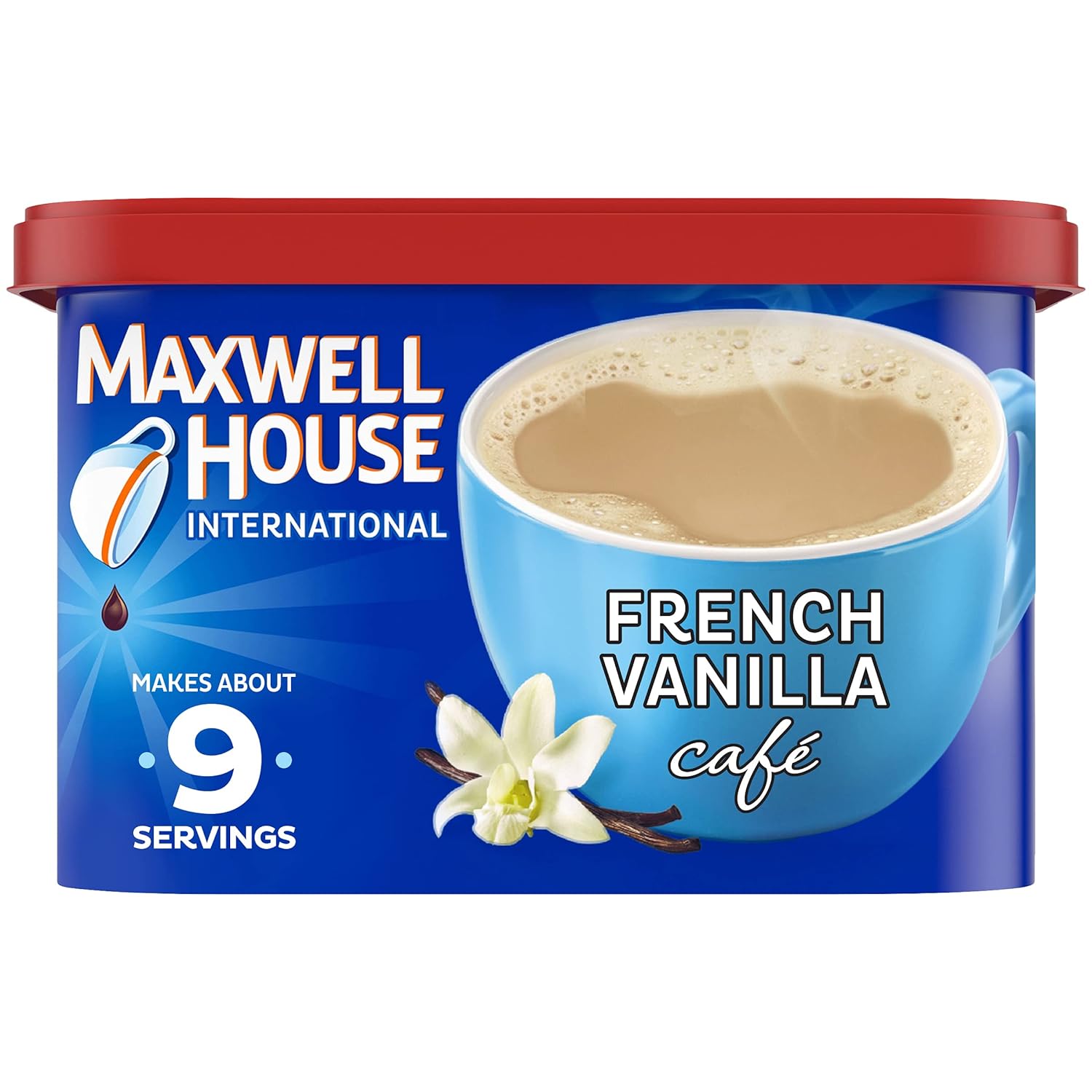 Maxwell House International French Vanilla Café Instant Coffee (8.4 oz Canister)