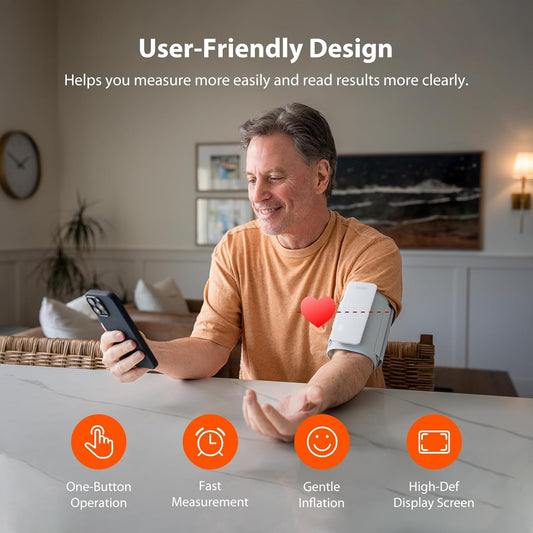 Ihealth Neo Wireless Blood Pressure Monitor, Upper Arm Cuff, Bluetooth Blood Pressure Machine, Ultra-Thin & Portable, App-Enabled For Ios & Android