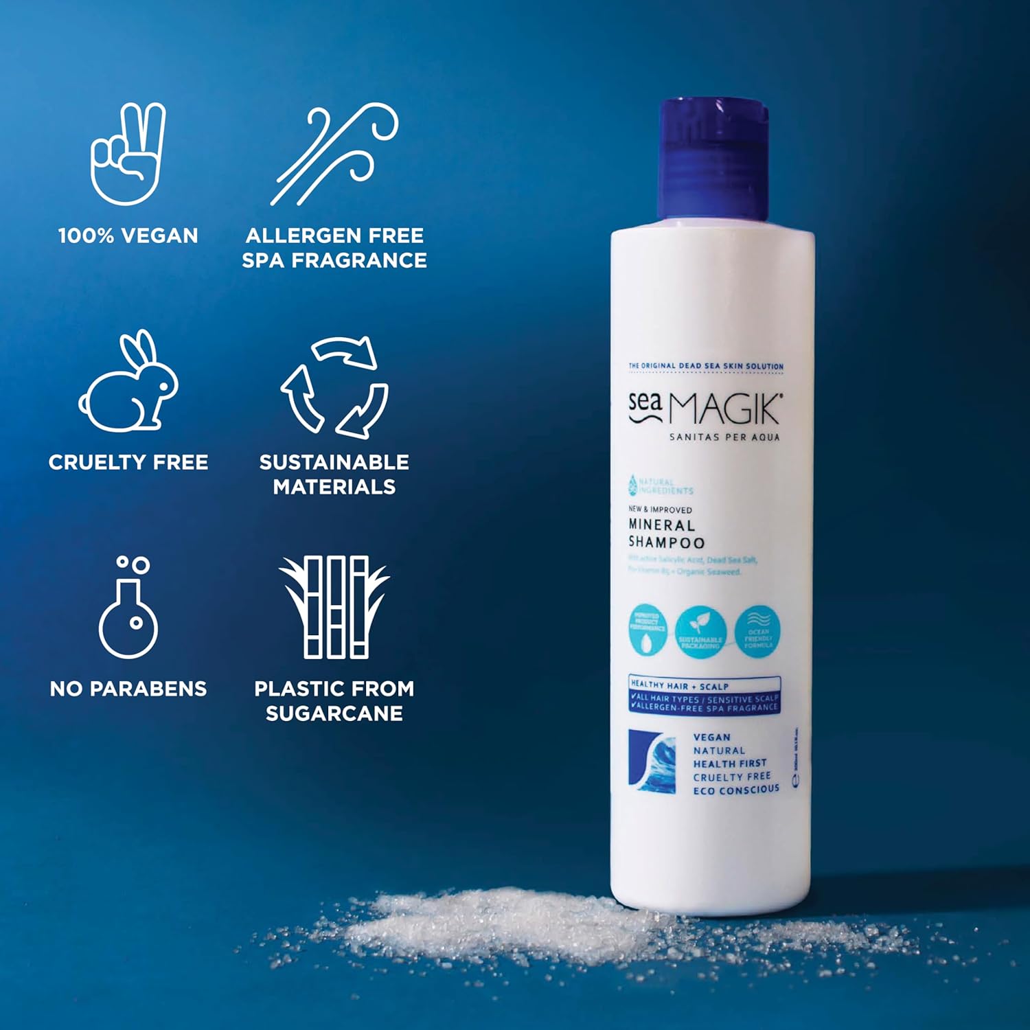 Sea Magik Mineral Shampoo 10.14Fl Oz - Sulfate Free Shampoo With Organic Seaweed/ 100% Vegan/ Sustainable Packaging : Beauty & Personal Care