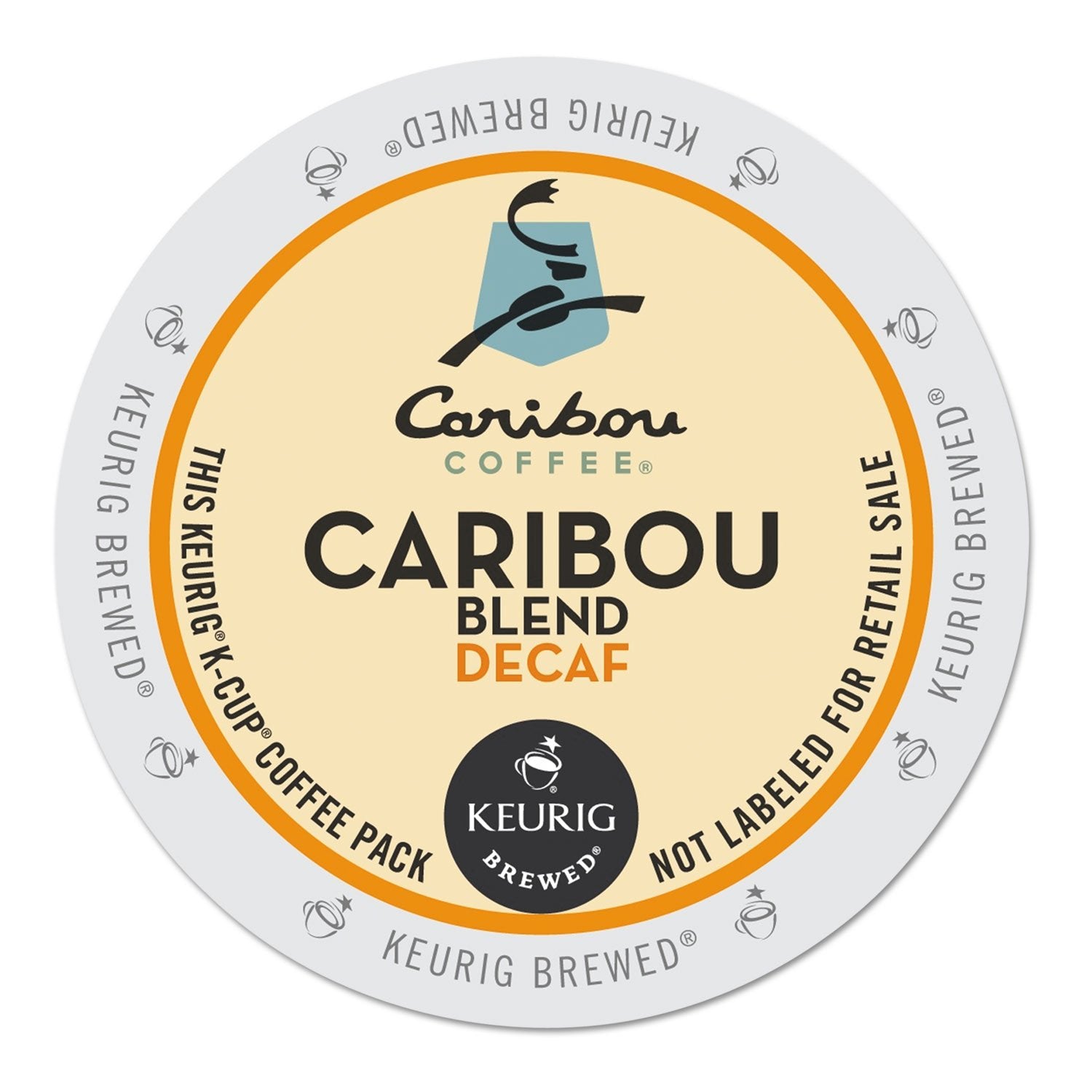 Caribou Coffee Caribou Blend Decaf Keurig Single-Serve K-Cup Pods, Medium Roast Coffee, 96 Count (4 Packs of 24)