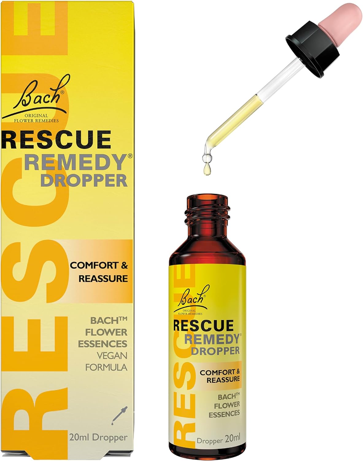 RESCUE REMEDY Dropper, 20mL? Natural Homeopathic Stress Relief