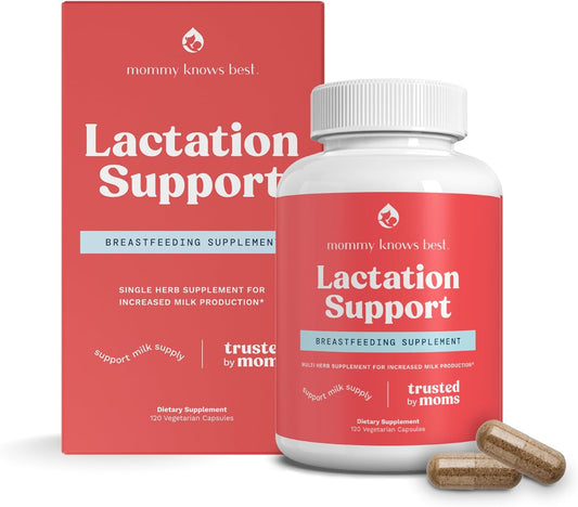 Lactation Support - Lactation Supplement For Breastfeeding - Increase Milk Supply Fenugreek Capsules - Blessed Thistle, Fenugreek Seed, Fennel And Milk Thistle Breastfeeding Supplements (120ct) : Health & Household