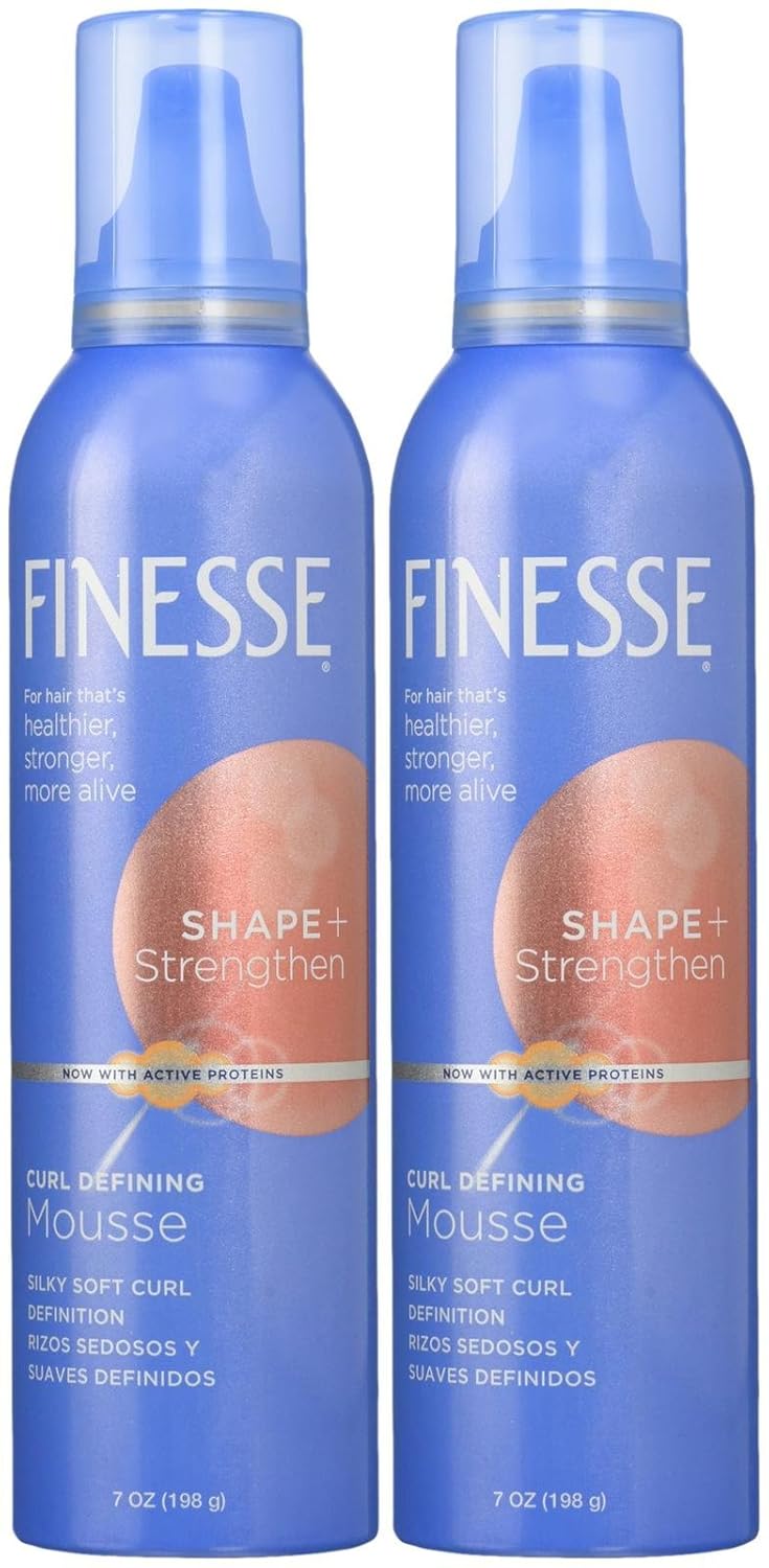 Finesse Shape & Strengthen Curl Defining Mousse, 7 Oz, 2 Pk