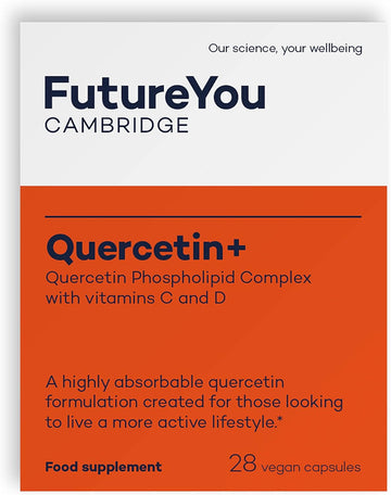 Quercetin+ Capsules With Vitamin C & Vitamin D – Energy Supplement With Immune Support – 28 Day Supply – 5000Mg Quercetin Supplement By Futureyou Cambridge