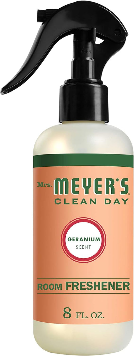 Mrs. Meyer's Clean Day Room Freshener Spray Bottle, Geranium Scent, 8 Fl Oz (Pack - 6)