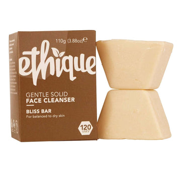 Ethique Gentle Solid Face Cleanser For Balanced To Dry Skin - Bliss Bar - Plastic-Free, Vegan, Cruelty-Free, Eco-Friendly, 3.88 Oz (Pack Of 1)