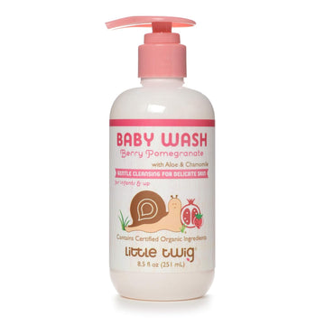 Little Twig Baby Wash, Natural Plant Derived Formula, Berry Pomegranate, 8.5 Fl Oz