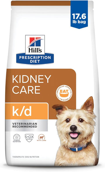 Hill'S Prescription Diet K/D Kidney Care With Lamb Dry Dog Food, Veterinary Diet, 17.6 Lb. Bag