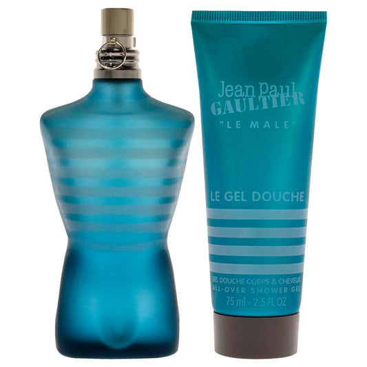 Jean Paul Gaultier Le Male For Men - 2 Pc Gift Set 4.2Oz Edt Spray, 2.5Oz All-Over Shower Gel