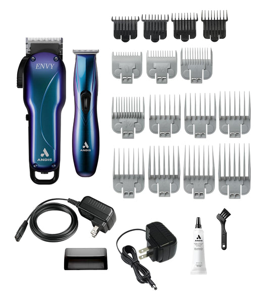 Andis 560980 Limited Edition Galaxy Envy Li Cordless Clipper & Slimline Pro Cordless Beard Trimmer Combo Hair Cutting Kit