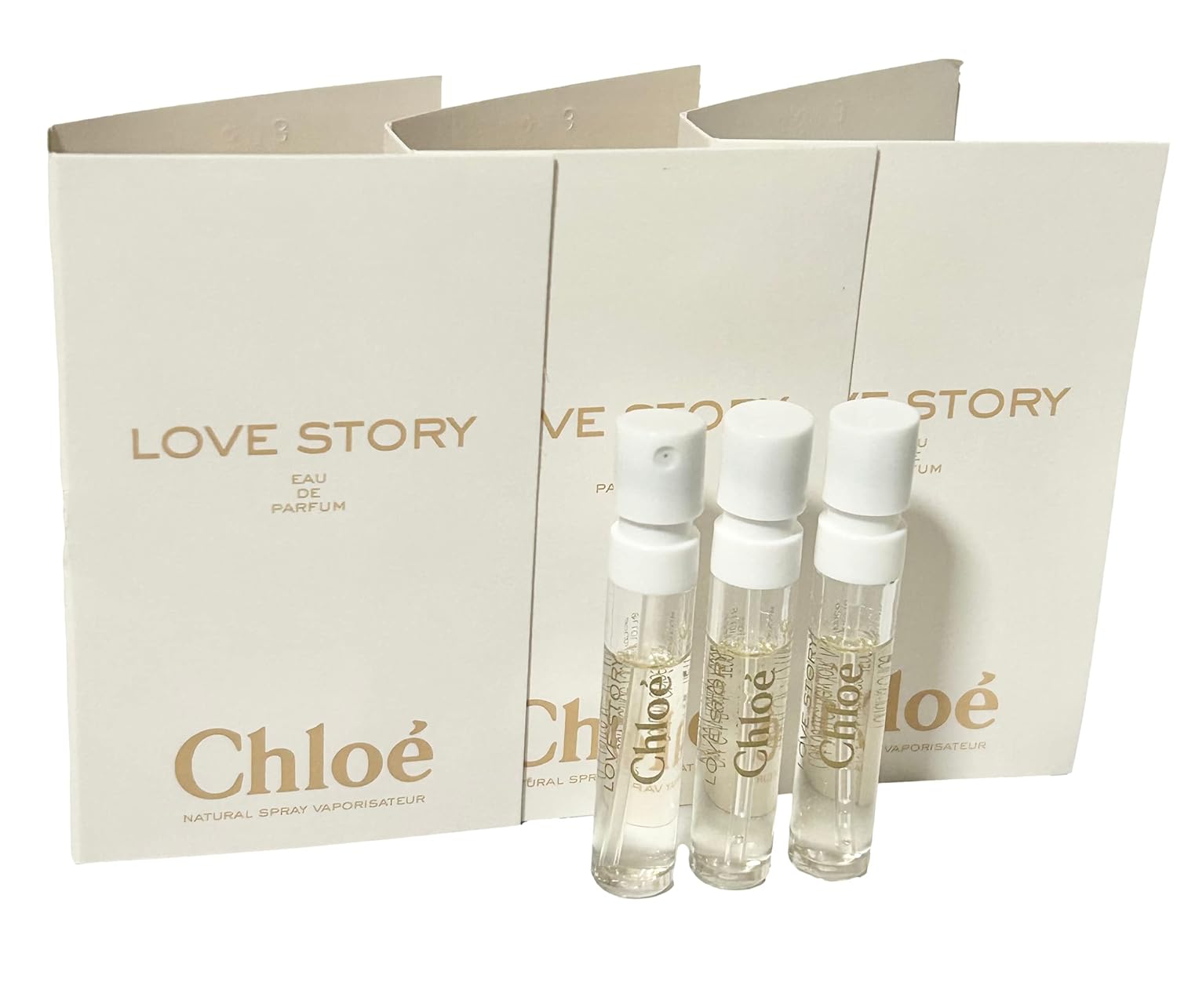 Chloe Love Story Sample Perfume Women Spray 1.2 Ml / 0.04 Oz - Set Of 3