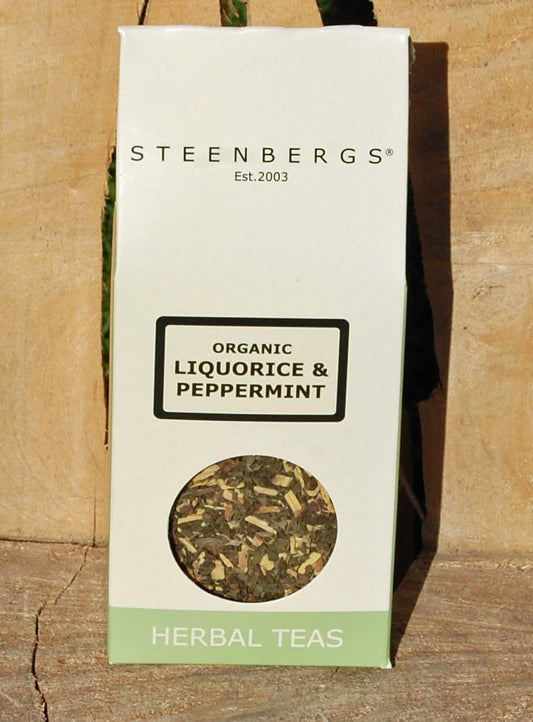 Steenbergs Organic Liquorice And Peppermint Tea 70G - Loose Leaf