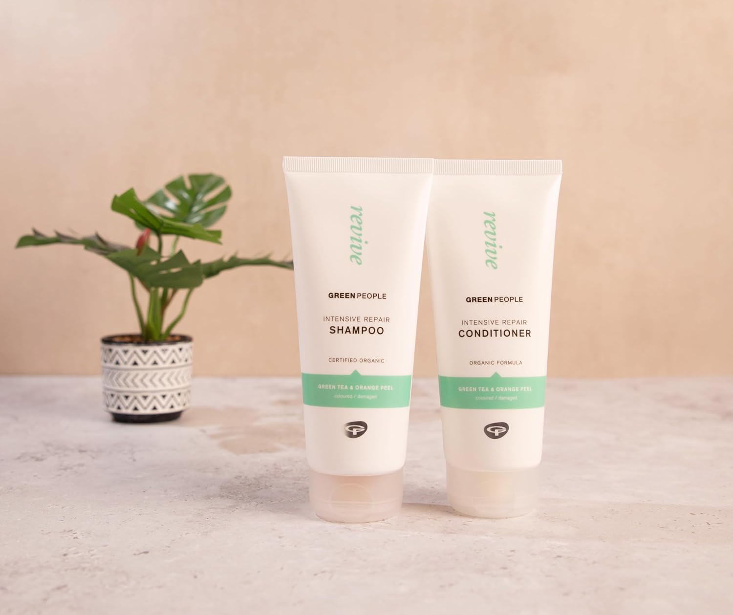 Green People Intensive Care Hair Shampoo (200ml) and Conditioner (200ml) Bundle, Certified organic ingredients, Green Tea and Orange Peel, Vegan and Cruelty free : Amazon.co.uk: Beauty