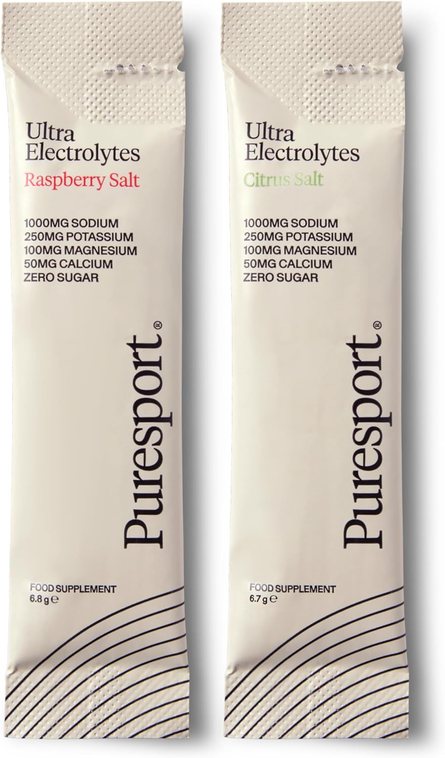 Puresport Ultra Electrolytes Discovery Pack (Raspberry & Citrus Salt - 15 Sachets Each) | Science-Backed Electrolytes Powder | Optimises Hydration | Supports Muscle Function | No Added Sugar