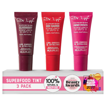 Dr. Lipp Superfood Lip - 8Ml – 4-In-1 Tinted Balm For Lips, Cheeks & Eyes – Ultra Moisturizing, 100% Natural, Fragrance-Free & Cruelty-Free