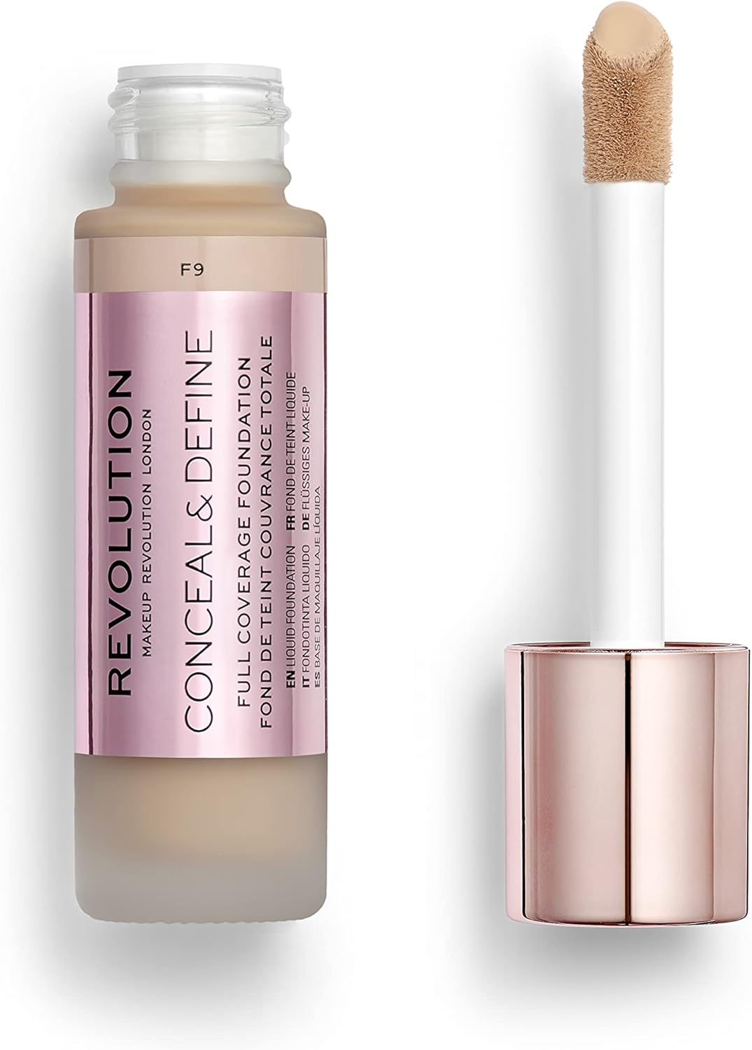 Revolution Beauty London, Conceal and Define, Foundation, F9, 23ml : Amazon.co.uk: Beauty