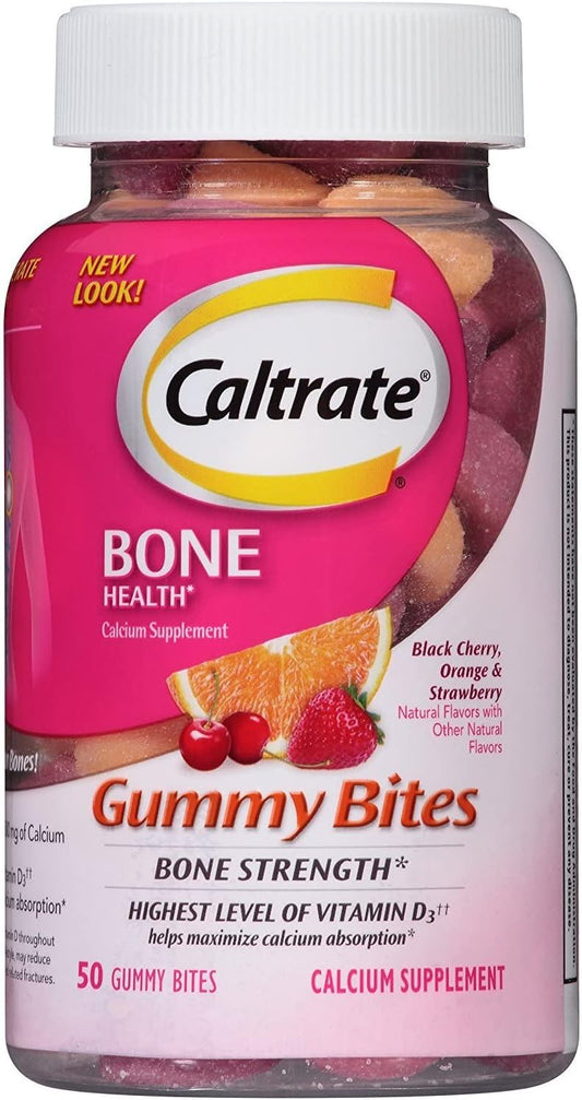 Caltrate +D Gummy Bites Size 50 Ct Caltrate +D Gummy Bites 50 : Health & Household