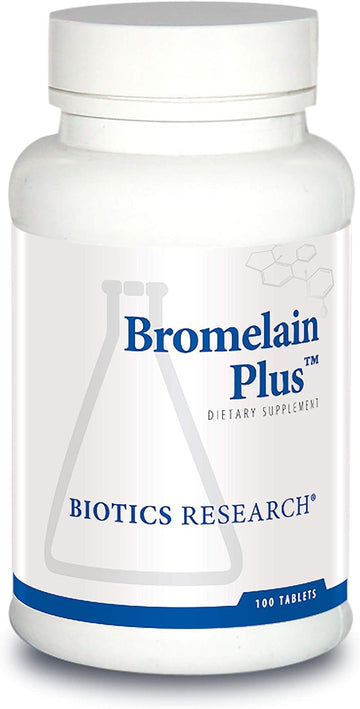 Biotics Research Bromelain Plus Lactose Free Dairy Free Digestive Support, Supports Healthy And Balanced Physiological Pathways, Muscle Relaxation And Comfort, Bromelain 2500 Mcu G, Papain 100 Tablets
