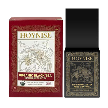 Hoynise - Organic Chinese Breakfast Tea, Premium Loose Black Tea Leaves, Authentic Chinese Black Tea, High Mountain Grown, 100G/3.5Oz