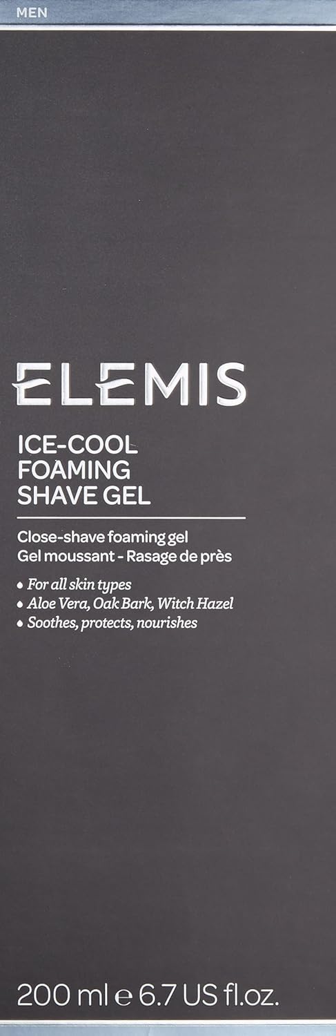 Elemis Ice Cool Foaming Shave Gel For Men, 6.7 Fl Oz