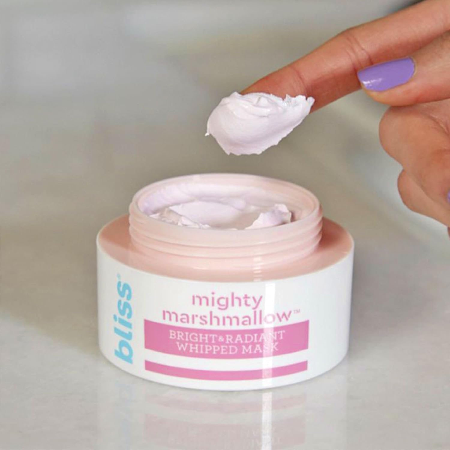 Bliss Mighty Marshmallow Bright & Radiant Whipped Mask - Brightening & Hydrating Face Mask - 1.7 Oz - Luminious Skin - Clean - Vegan & Cruelty-Free - All Skin Types : Everything Else