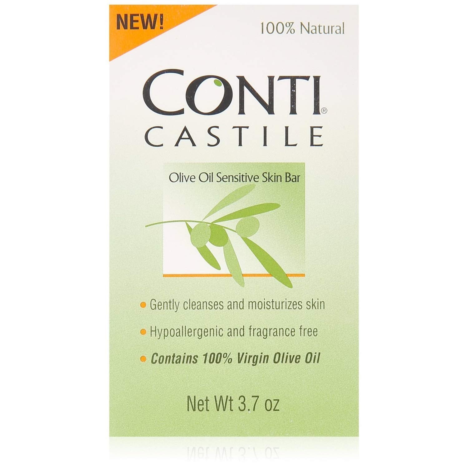 Castile Soap Conti 3.7Oz Pt#38485032153 (3 Pack) : Beauty & Personal Care