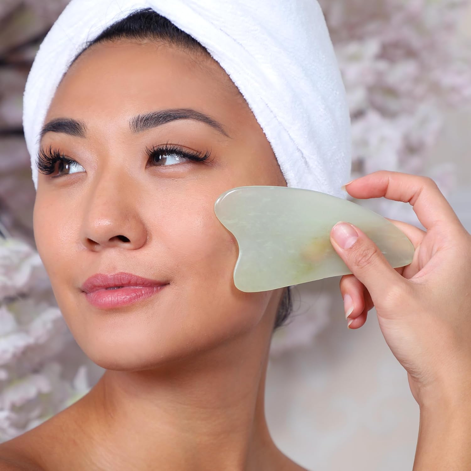 Daily Concepts Gua Sha Jade Facial Tool, Renews Skin By Increasing Blood Flow And Flushing Out Lymphatic Drainage, Stimulating Skin For Radiant Results! : Beauty & Personal Care