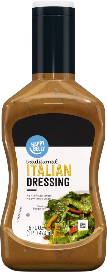 Amazon Brand - Happy Belly Traditional Italian Dressing, 16 Fl Oz (Pack Of 1)