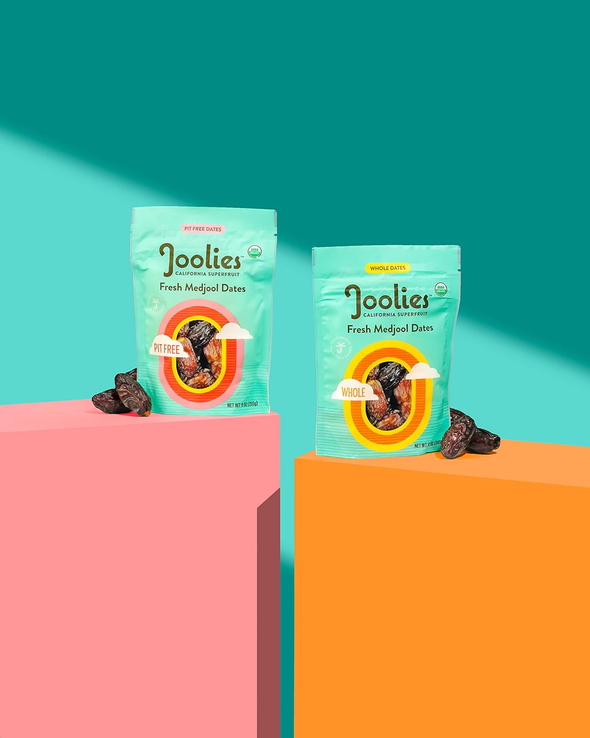 Joolies Organic Whole Medjool Dates | Large Size, 4.4 Pound Ramadan Gift Box | Fresh California Grown Fruit | Vegan, Gluten-Free, Paleo, No Sugar Added | Great Holiday Gift For Friends & Family : Grocery & Gourmet Food