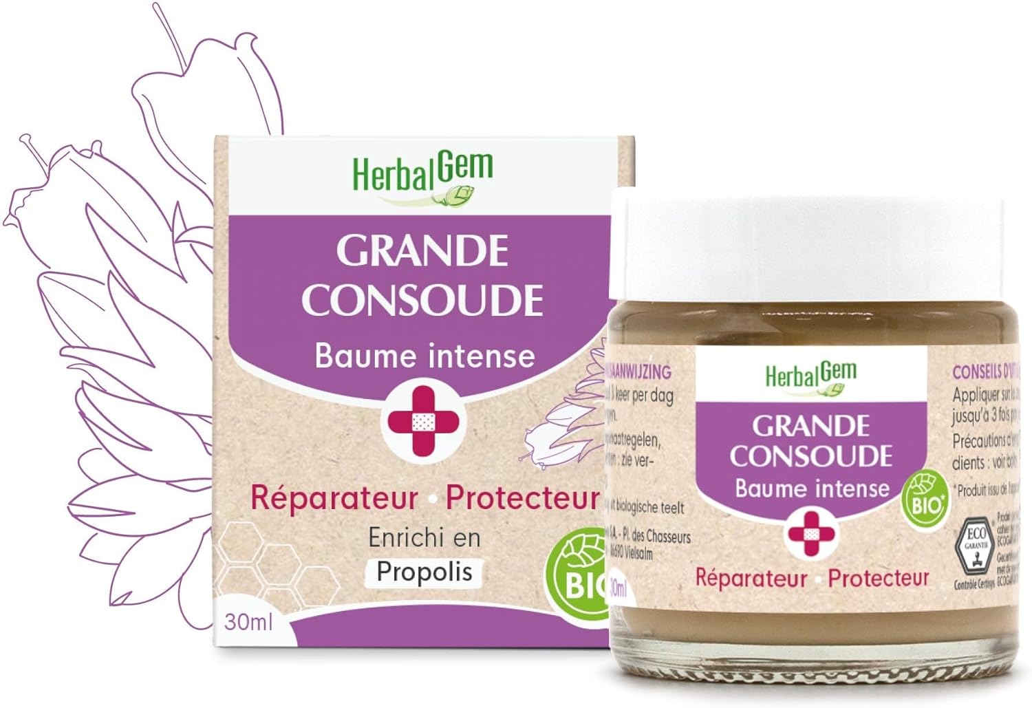Herbalgem Grande Comfrey Organic Intense Balm 30Ml