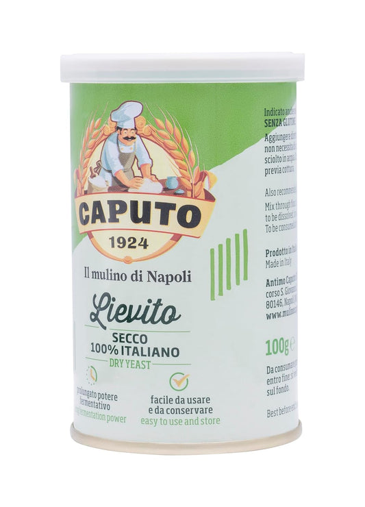 Antimo Caputo Lievito Active Dry Yeast 3.5 Ounce Can - Made In Italy - Perfect With 00 Flour - Pack Of 3