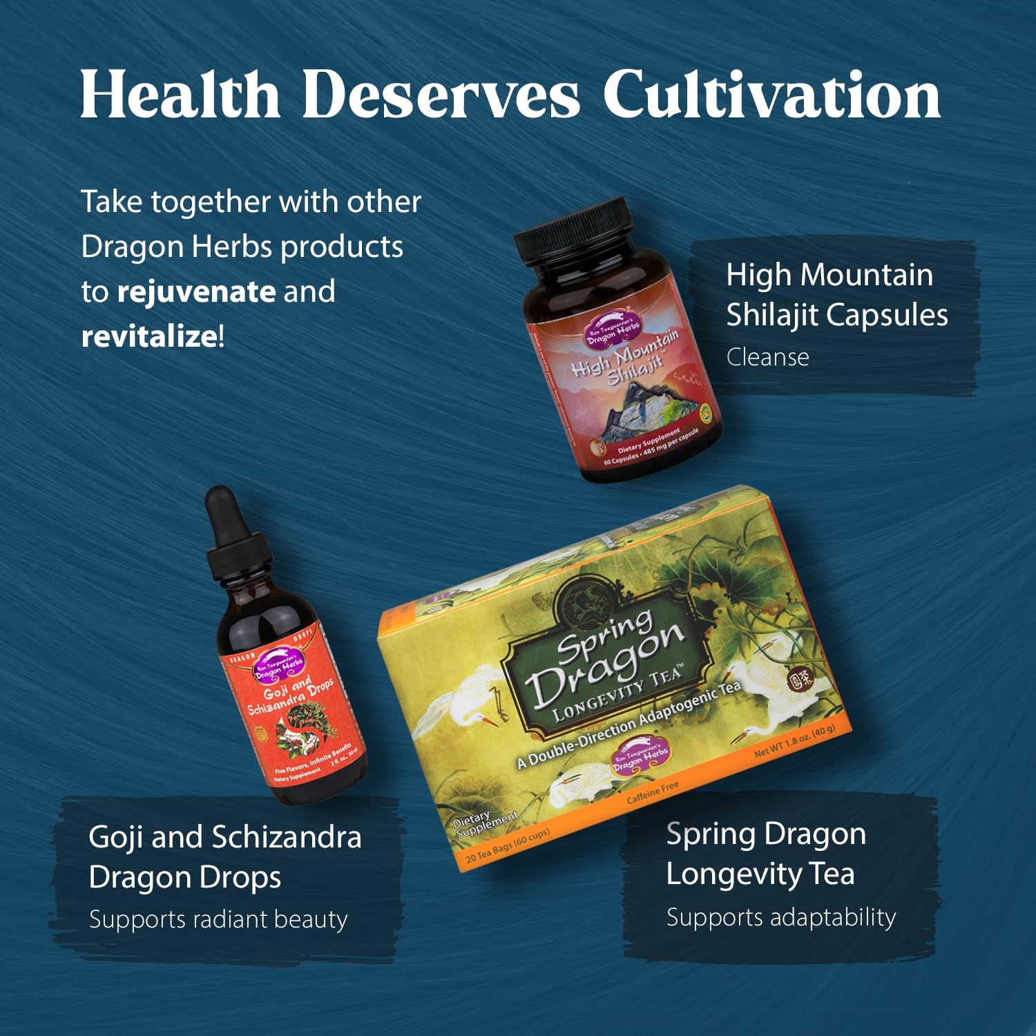 Dragon Herbs He Shou Wu | Prepared He Shou Wu Supplement to Support Energy, Mood, Immune Support, Healthy Aging, Hair | All Natural Ingredients, Non-GMO (100 Capsules, 500 mg Per Capsule : Health & Household