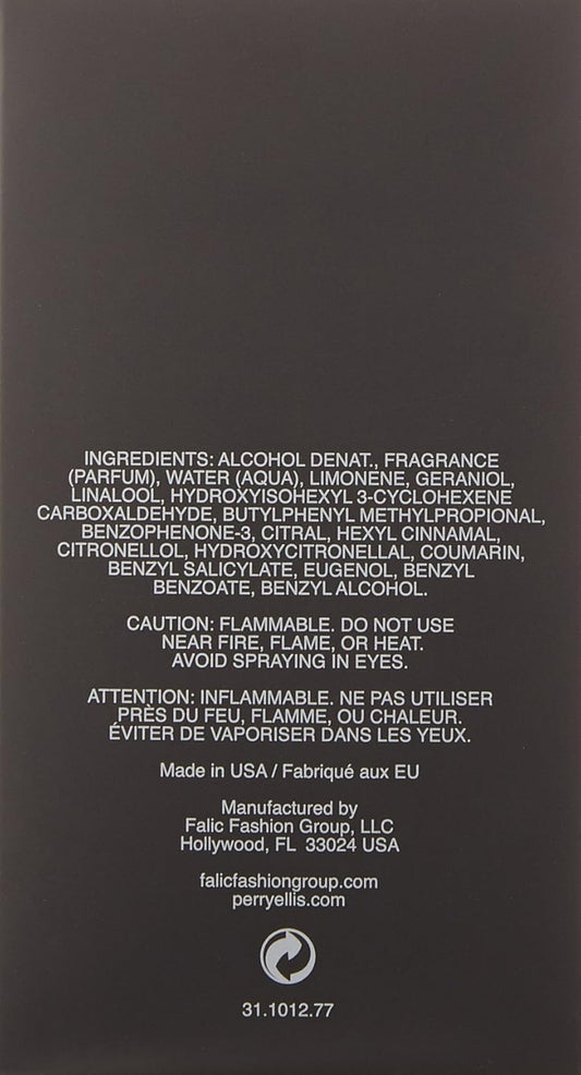 Perry Ellis Night By Perry Ellis For Men Eau-De-Toillete Spray, 3.4 Ounce