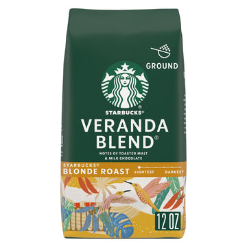 Starbucks Blonde Roast Ground Coffee — Veranda Blend — 100% Arabica — 1 Bag