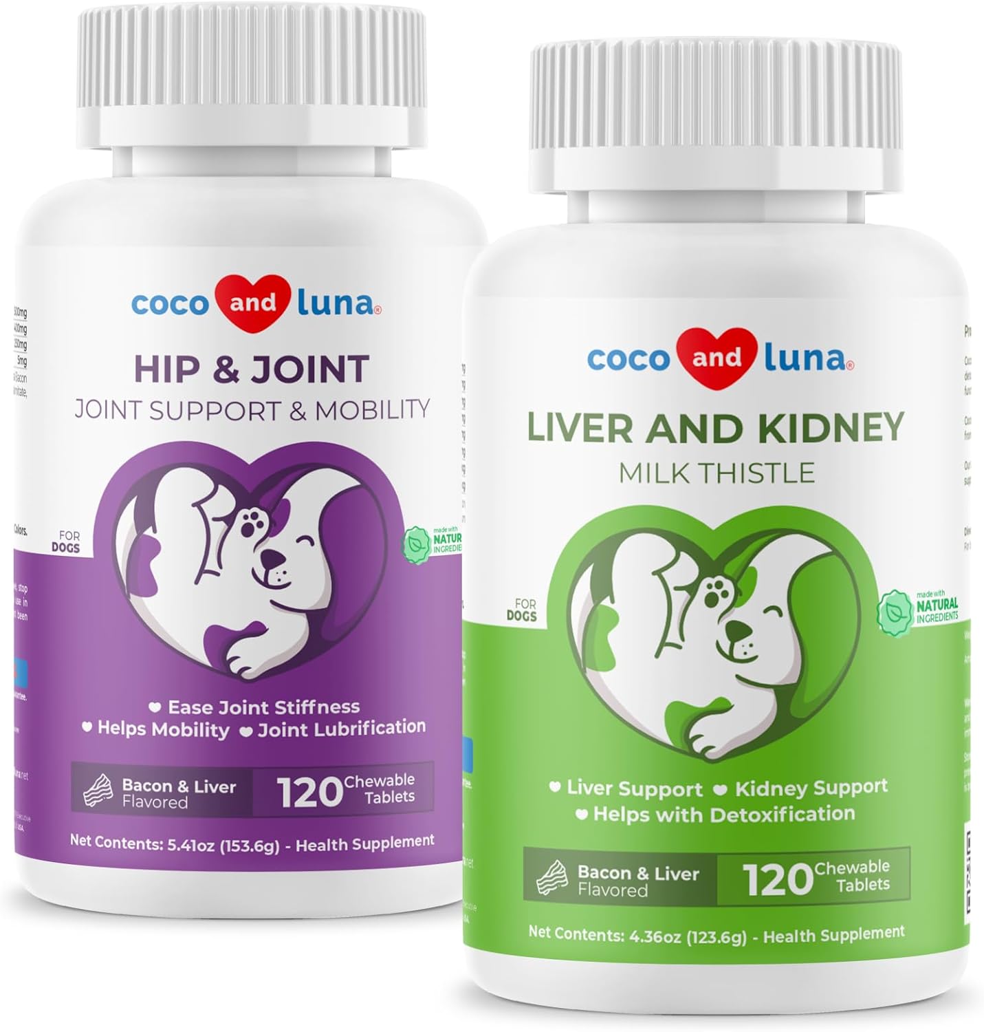 Liver Support & Joint Helth For Dogs - Milk Thistle, Glucosamine, Chondroitin, Msm, Epa & Dha - Detox And Hip Support