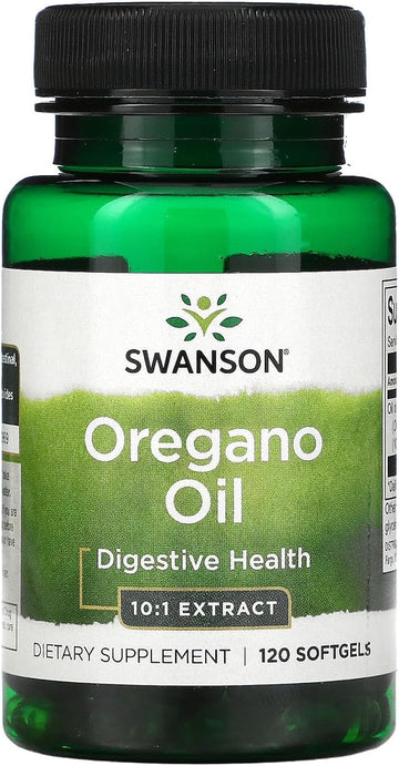 Swanson Oregano Oil 10:1 Extract - Natural Supplement Promoting Digestive Health & Respiratory Support - Supports Gastrointestinal System & Urinary Tract Health - (120 Softgels, 150Mg Each) 2 Pack