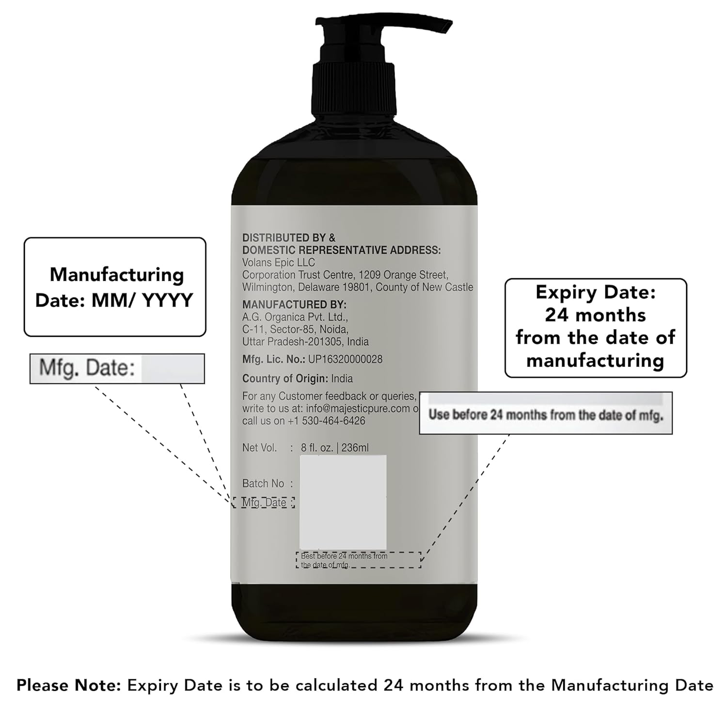 Majestic Pure Anti Cellulite Massage Oil - With Vegan Collagen & Stem Cells, Cellulite Cream For Skin Tightening And Cellulite Remover In Thighs And Butt - 8 Fl Oz