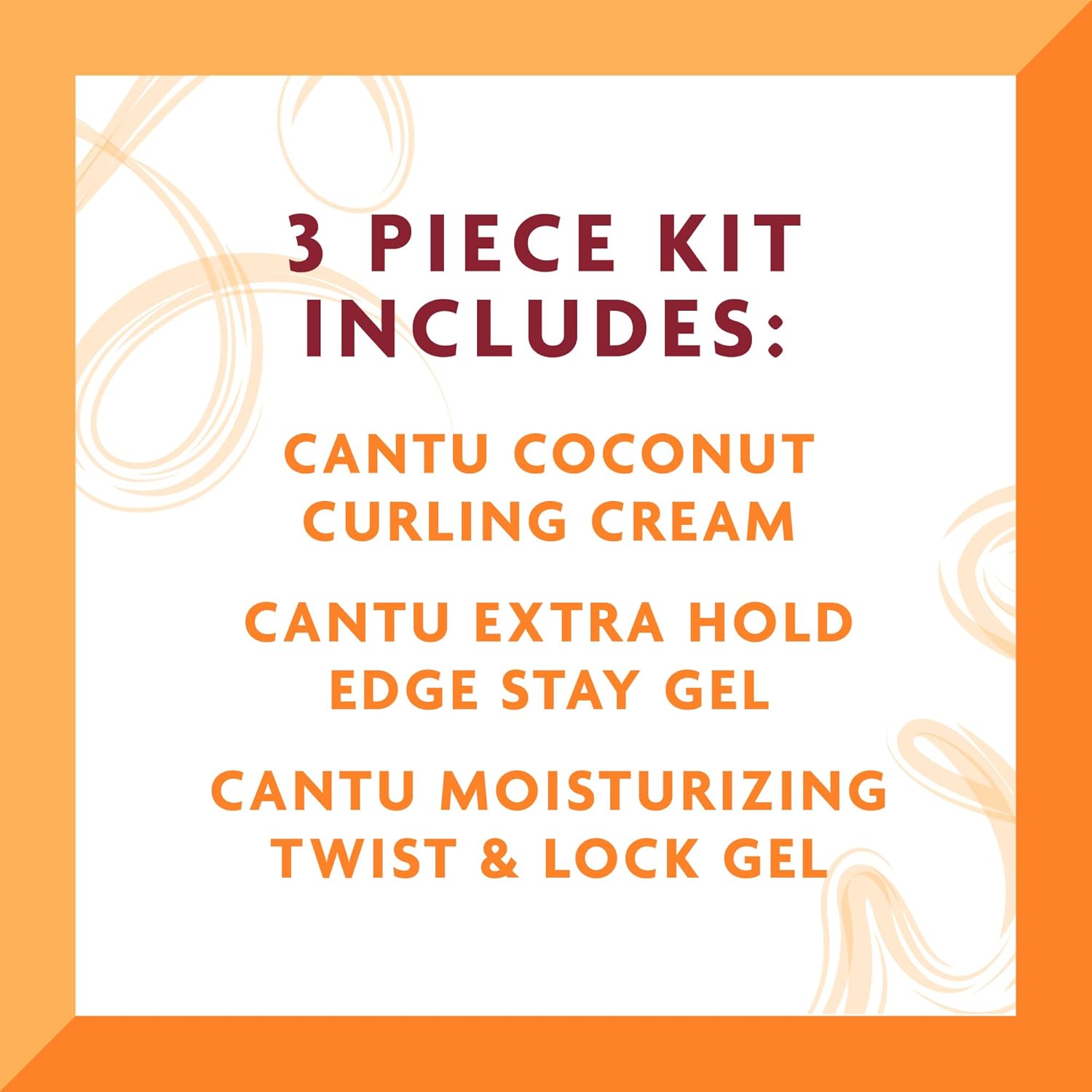 Cantu Hair Treatment Kit with Coconut Curling Cream, Edge Stay Gel, and Twist & Lock Gel with Shea Butter for Natural Hair (Packaging May Vary) : Beauty & Personal Care