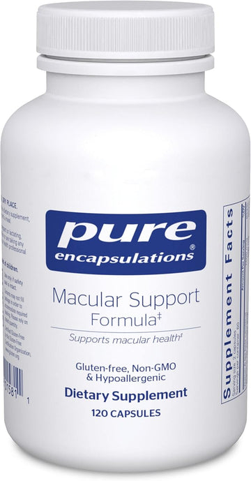 Pure Encapsulations Macular Support Formula | Hypoallergenic Supplement With Enhanced Antioxidant Formula For Healthy Eyes* | 60 Capsules