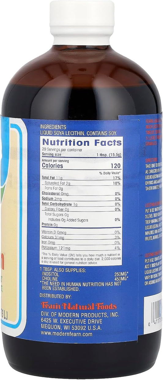 Fearn Liquid Lecithin - 16 Fl Oz