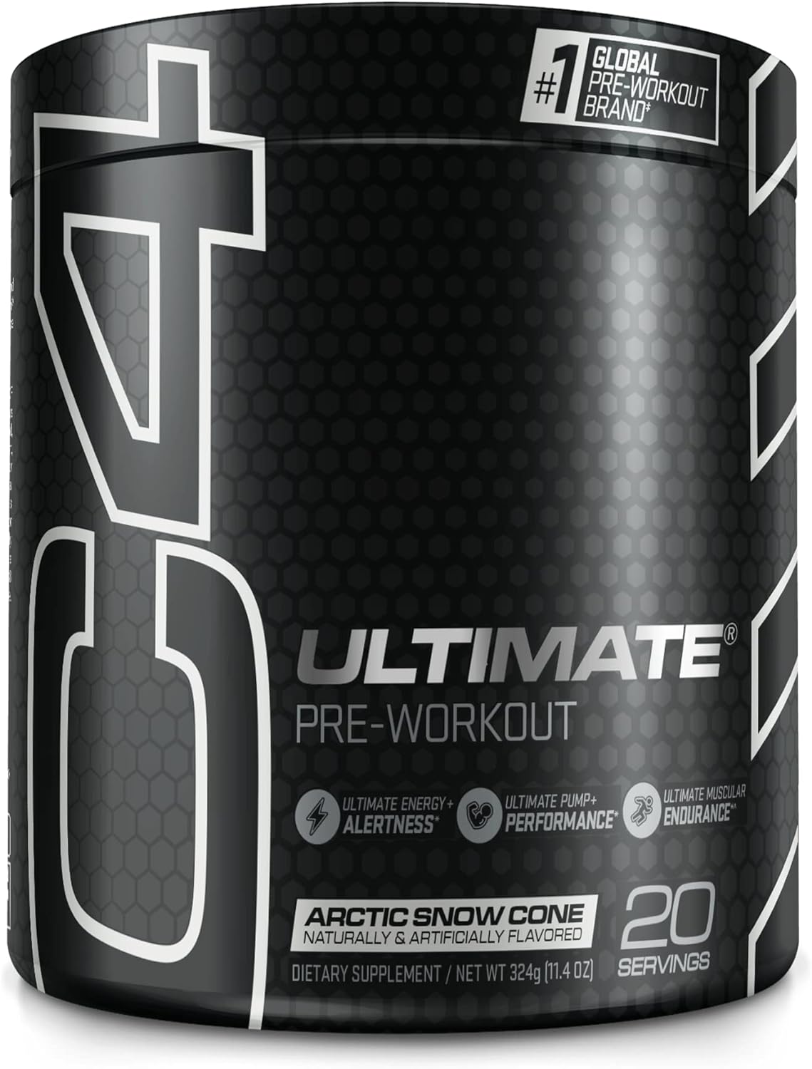 C4 Ultimate Pre Workout Powder Arctic Snow Cone - Sugar Free Preworkou