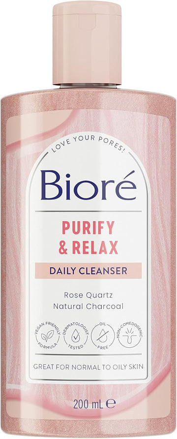 Biore Purify And Relax Daily Cleanser, 200 Ml (Pack Of 2)