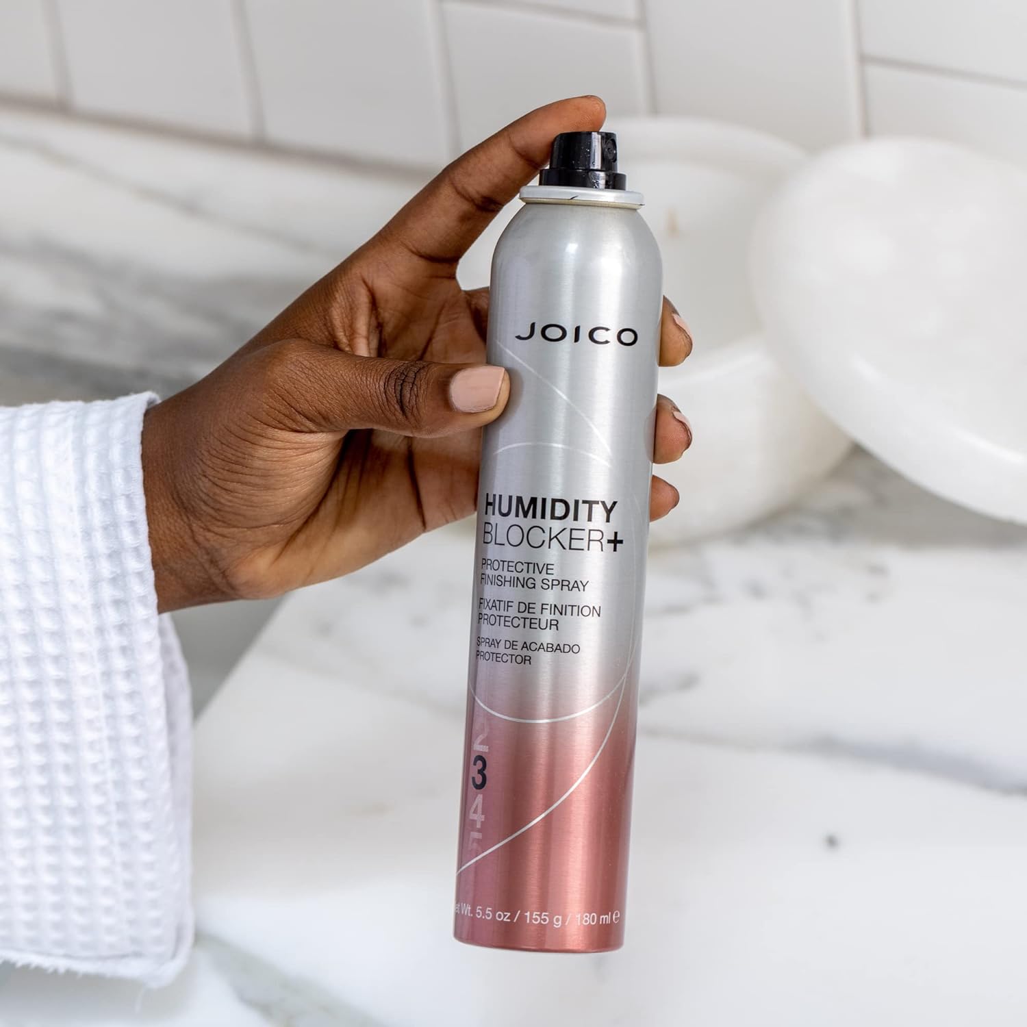 Joico Humidity Blocker+ Protective Finishing Spray | For Most Hair Types | Protect Against Heat, Humidity, & Pollution | Boost Shine | Eliminate Static | Reduce Frizz | Paraben & Sulfate Free | 180mL : Beauty & Personal Care