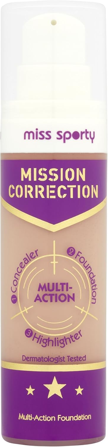 Miss Sporty Mission Correction Foundation, 30 Ml, Medium