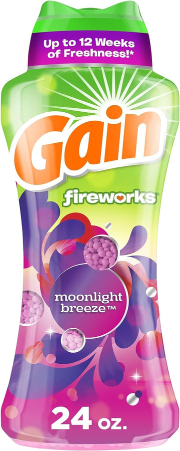 Gain Fireworks In-Wash Scent Booster Beads, Moonlight Breeze, 24 Oz