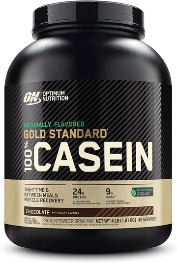 Optimum Nutrition Gold Standard 100% Micellar Casein Protein Powder, Naturally Flavored Chocolate creme, 4 Pound (Packaging May Vary)