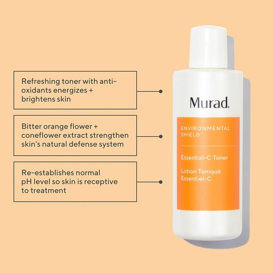 Murad Essential-C Toner - Environmental Shield Hydrating Toner Replenishes Moisture - Refreshing Facial Toner, 6 Fl Oz